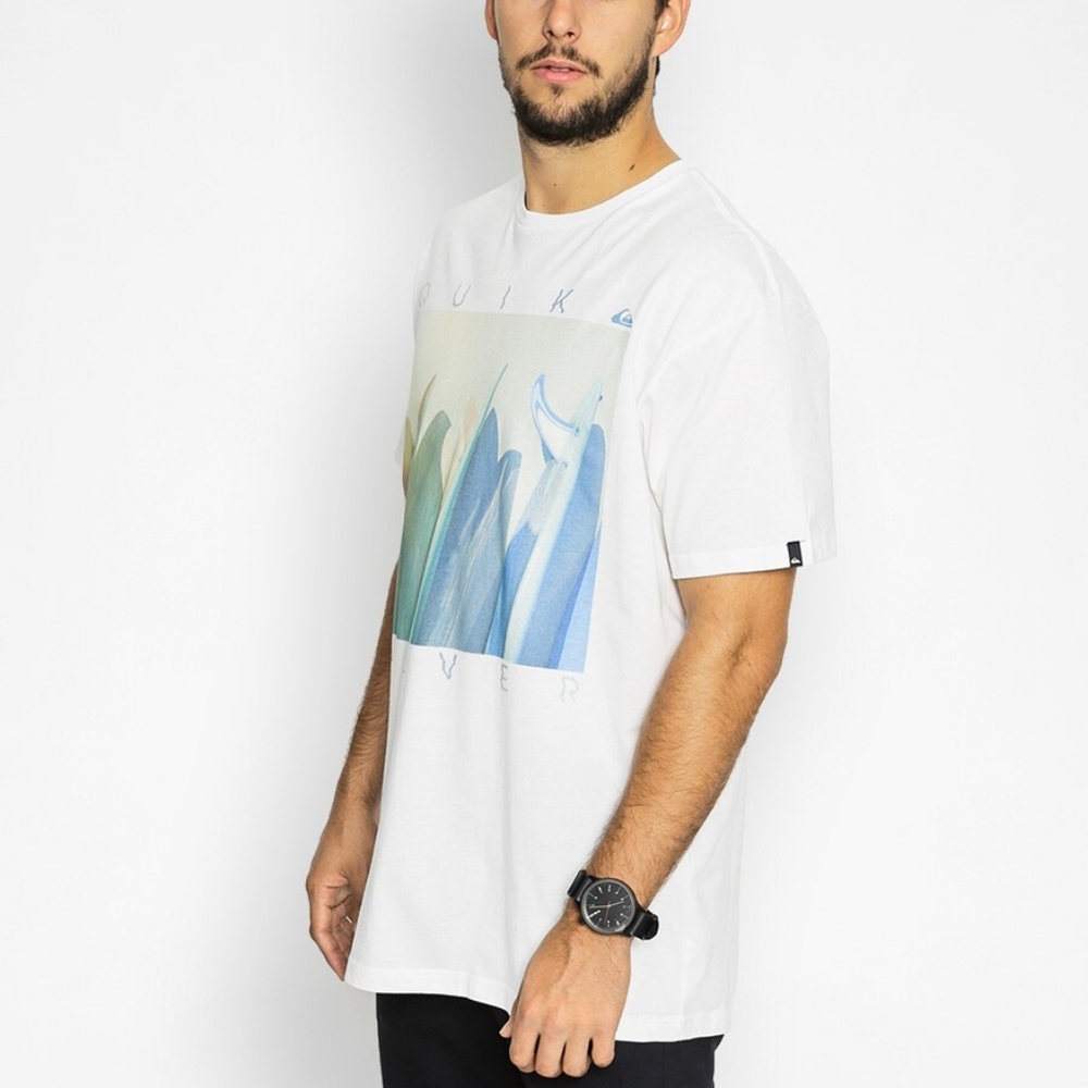 *NWT* Quicksilver Classic Mugshot Crew Neck Tee in White